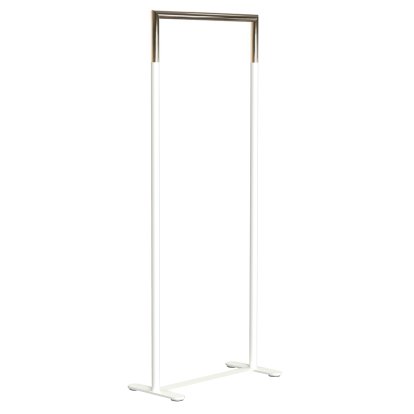 Bukto Coat Rack, White matt / polished gold , 60 cm