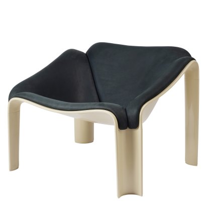 F300 Lounge Chair, Pastel green, Sørensen leather - Dunes