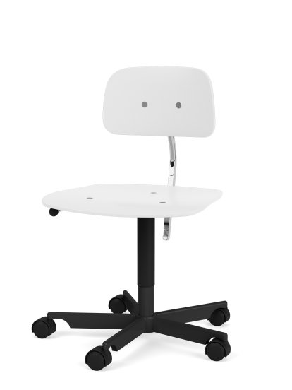 Kevi 2533 Swivel Chair, A / 38 - 51 cm, Snow, Black