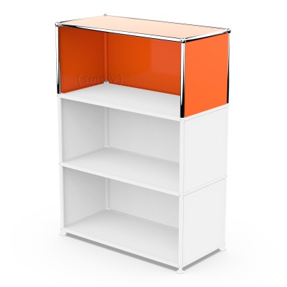 USM Haller Extension Kit Vertical 1, Pure orange RAL 2004, 35 cm