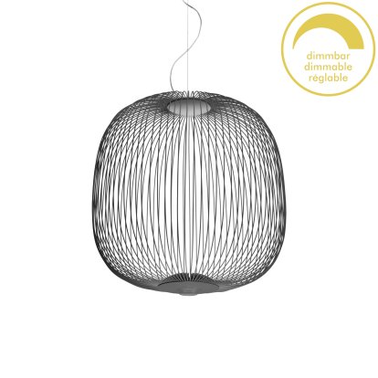 Spokes Pendant Lamp, Ø52 cm, Graphite grey, Dimmable