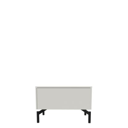 Aventa Sideboard with Drawer, 60 cm, 1 Height grid, Melamine white, Metal feed