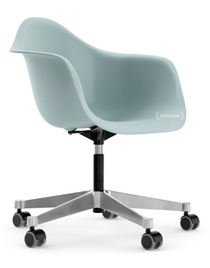 Eames Plastic Armchair RE PACC, Ice grey, Without upholstery, Without upholstery