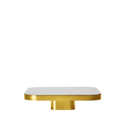 Bow Coffee Table, Brass natural, H 19 x W 70 x D 70