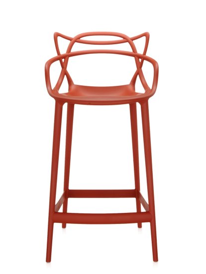 Masters Bar Stool, Rust-orange, kitchen version: 65 cm