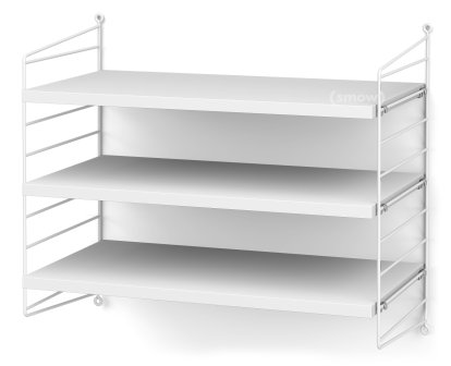 String System Shelf S, 30 cm, White, White lacquered