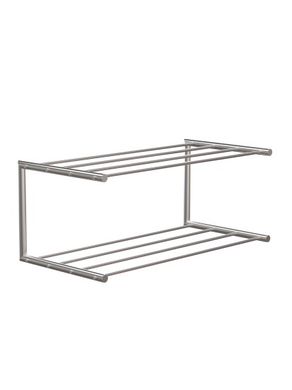Nova Shoe Rack, W 61,9 x W 30 cm , Brushed stainless steel