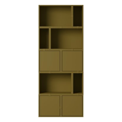 Stacked Bookcase 8, Brown green