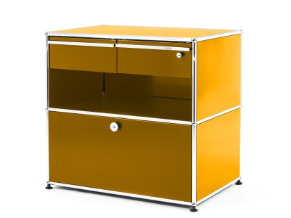 USM Haller Office Sideboard M with Drawers, Golden yellow RAL 1004