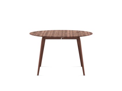PLAYdinner Round Table, Oiled walnut, Without extension plate, Without extension plate