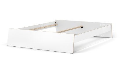 Stockholm Bed, 160 x 200 cm, White, Without headboard, Without slatted frame