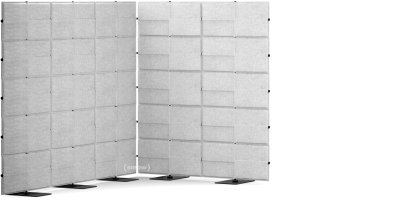 USM Privacy Panels Acoustic Corner, 1,50 m (2 elements), 1,79 m (5 elements), 2,25 m (3 elements), Light grey