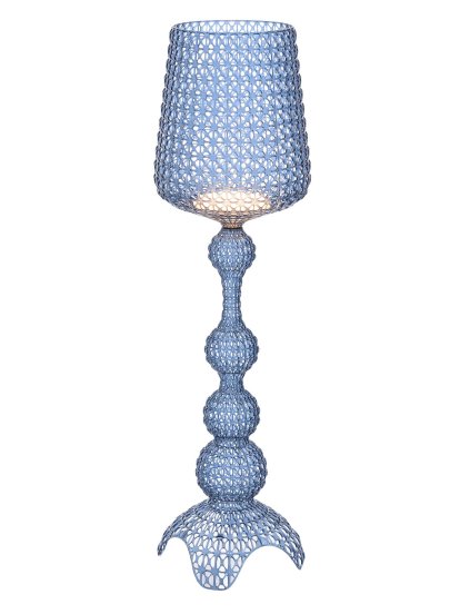 Kabuki Floor Lamp, Transparent blue