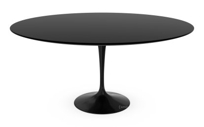 Saarinen Round Dining Table, 152 cm, Black, Fenix black