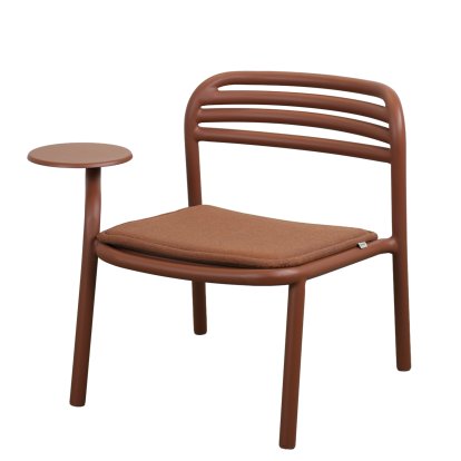 Bliss Lounge Chair with Side Table, Desert red, Desert red