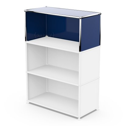 USM Haller Extension Kit Vertical 1, Steel blue RAL 5011, 35 cm