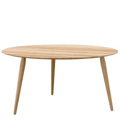 PLAYround Wood Table, Oiled oak, ø 90 cm, Oiled oak, 44 cm