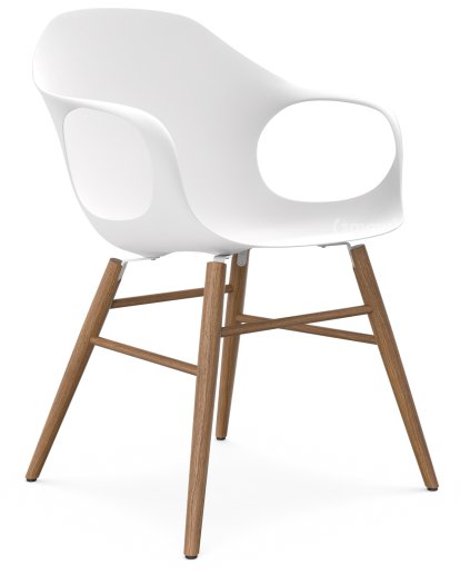 Elephant Wood, White, Walnut stained oak