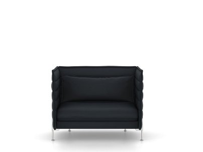 Alcove Sofa, Love Seat (H94 x W126,5 x D84 cm), Credo, Black/anthracite
