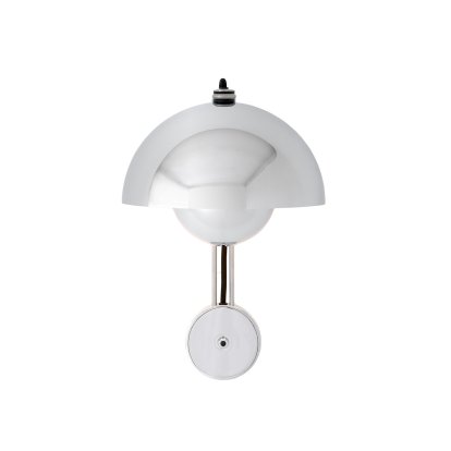 Flowerpot VP8 Wall Lamp, Chrome-plated