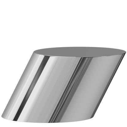 Tilt Coffee Table, Metal, Polished steel
