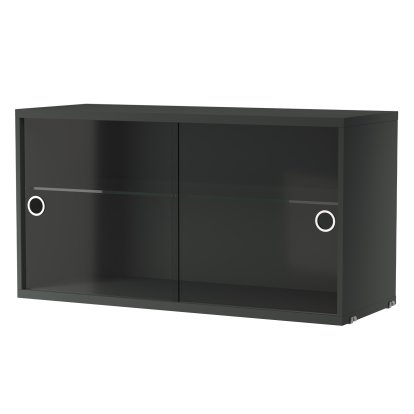 String System Display Cabinet, Dark grey