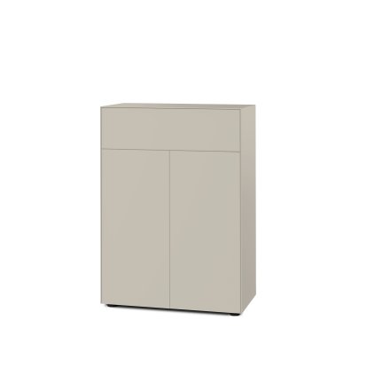 Nex Pur Box 2.0 with drawers and doors, 40 cm, H 100 cm x B 80 cm (with double door and drawer), Silk