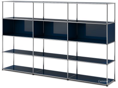 USM Haller Living Room Shelf XL, Steel blue RAL 5011