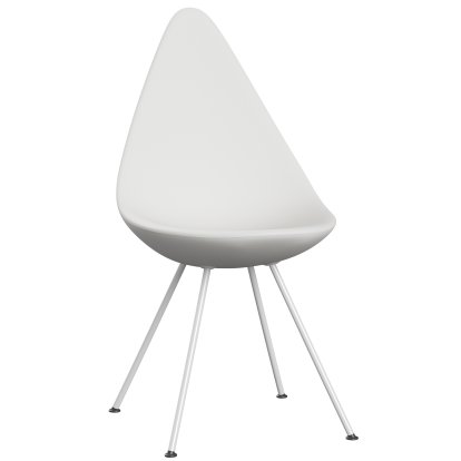 Drop Chair, White, Shell colour