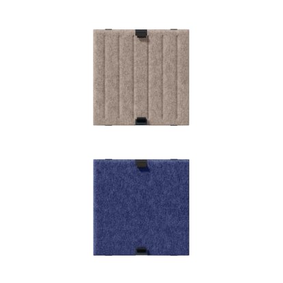USM Soft Panel Duo for USM Haller Shelves, 35 cm x 35 cm, Taupe / Dark blue