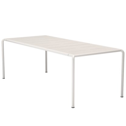 Avanti Table, 98 x 222 cm, Muted White, Aluminium
