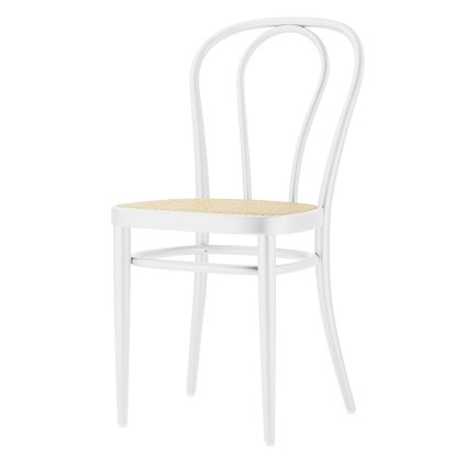 218 / 218 M Chair, White varnished beech, Cane-work natural