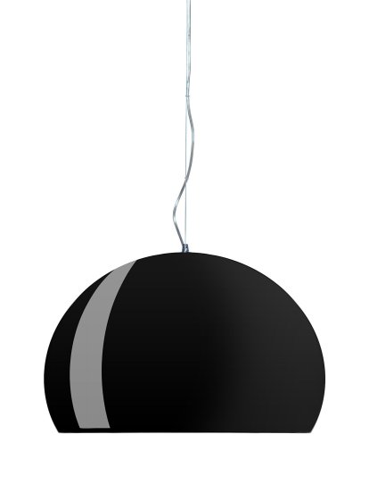 FL / Y Pendant Lamp, Opaque, Black