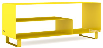 Sideboard R 111, Self-coloured, Traffic yellow (RAL 1023), Sledge base lacquered in same colour as unit exterior