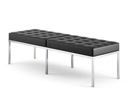 Florence Knoll Bench, Three-seater, Volo, Black