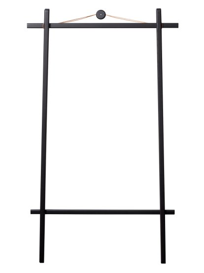Clothes Rack, With wall mount, Black