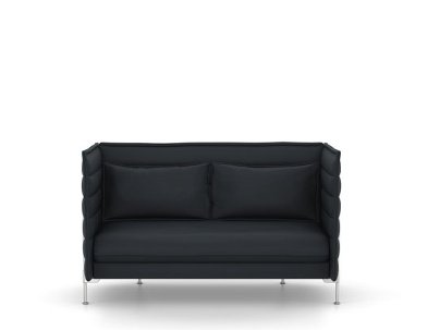 Alcove Sofa, Two-seater (H94 x W164 x D84 cm), Credo, Black/anthracite