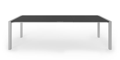 Sushi Dining Table, Fenix black with black edge, L 177-271 x W 100 cm, Anodised Aluminium