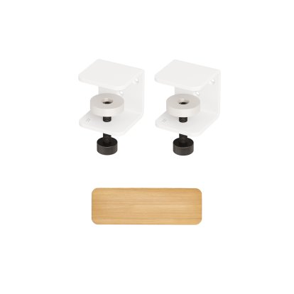 Tiptoe Wall Shelf, Solid Oak, Wall shelf 60 cm, Cloudy white