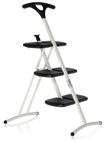 Tiramisù Folding Ladder, Opaque white