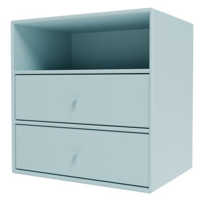 Montana Mini Shelf, Module with 2 drawers, Flint