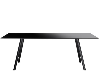 Pilo Table, 200 x 90 cm, Legs black, table top black
