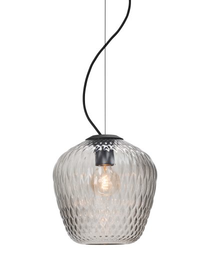 Blown Pendant, Large/Silver