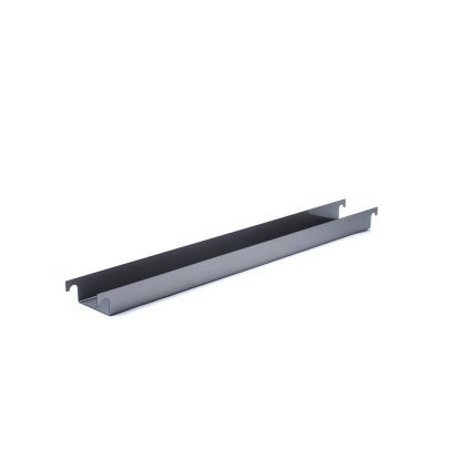 Cable Trough for Eiermann Table Frames, For table frame 100 cm (Eiermann 2), Clear lacquered steel