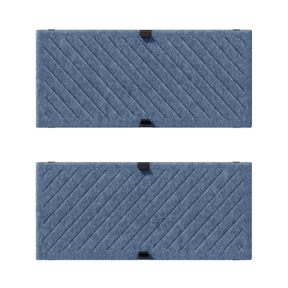 USM Soft Panel Mono for USM Haller Shelves, 75 cm x 35 cm, Blue, Diagonal