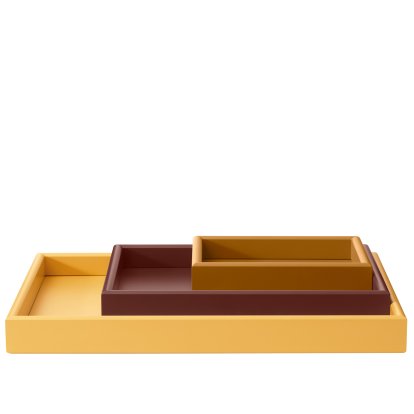 Arrange Tray, Set of three, Amber / Masala / Acacia