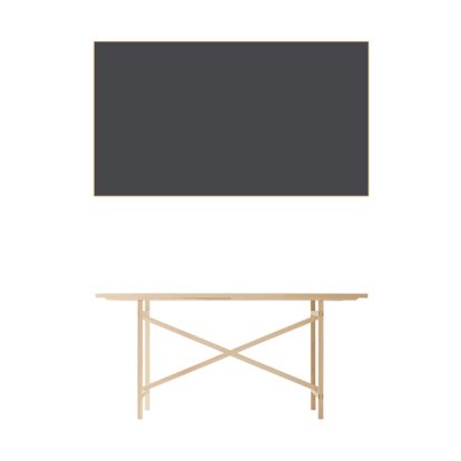 Egon Table, 160 cm, Anthracite melamine resin