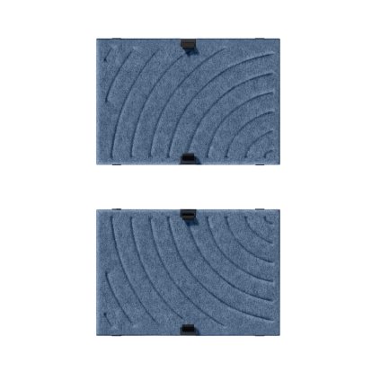 USM Soft Panel Mono for USM Haller Shelves, 50 cm x 35 cm, Blue, Curves