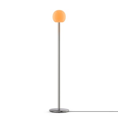 Fire Floor Lamp, Polished