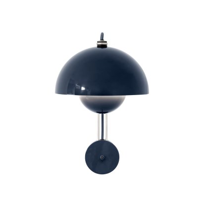 Flowerpot VP8 Wall Lamp, Steel blue